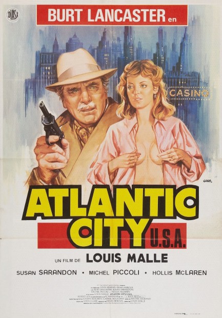 Director Louis Malle listens to Susan Sarandon Atlantic City VINTAGE Photo