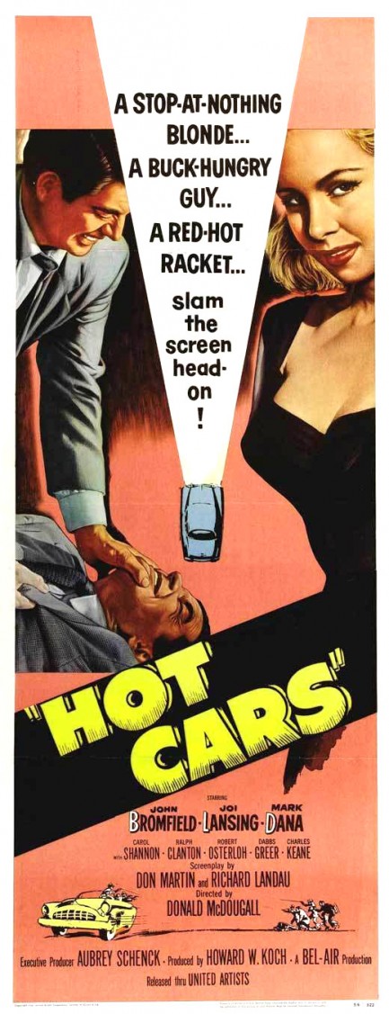 Pulp International Vintage poster for Hot Cars with Joi Lansing