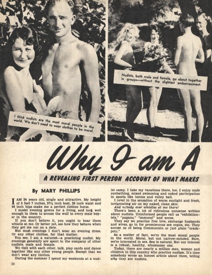 Naked Vintage Nudist - Pulp International - Linda