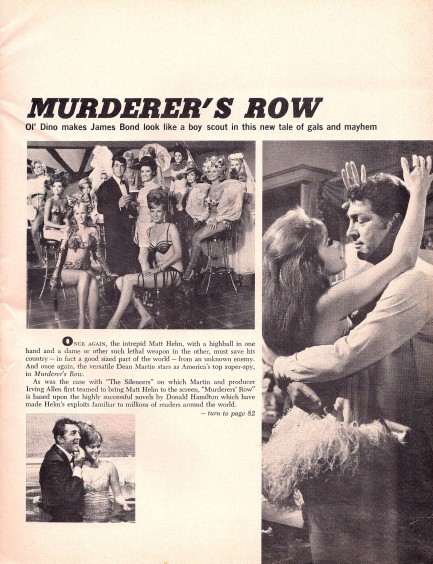 Murderers' Row - Lobby card with Camilla Sparv