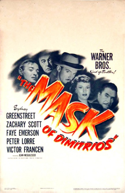 Pulp International Vintage Poster For The Mask Of Dimitrios